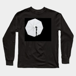 flash umbrella on black Long Sleeve T-Shirt